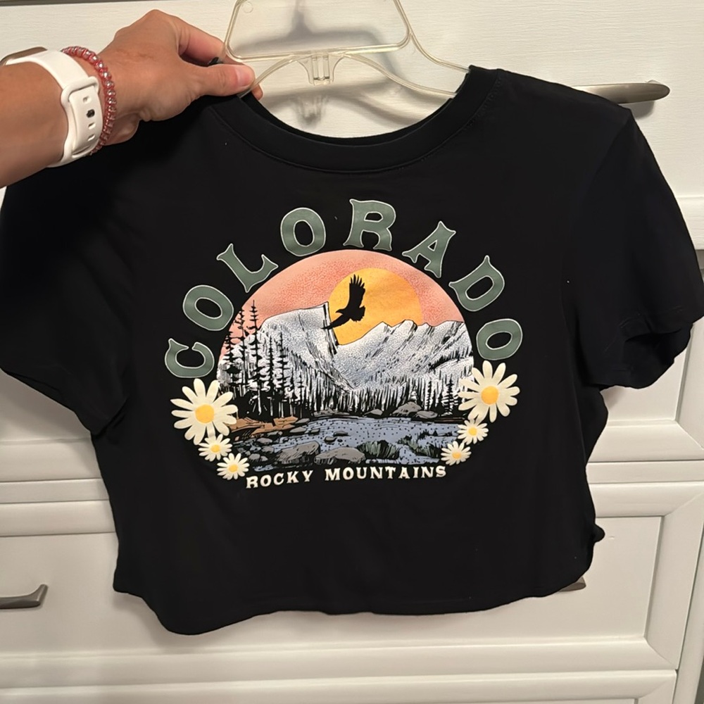 Crop top; open back
